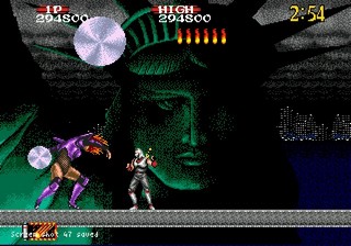 une photo d'Ã©cran de Shadow Dancer - The Secret of Shinobi sur Sega Megadrive